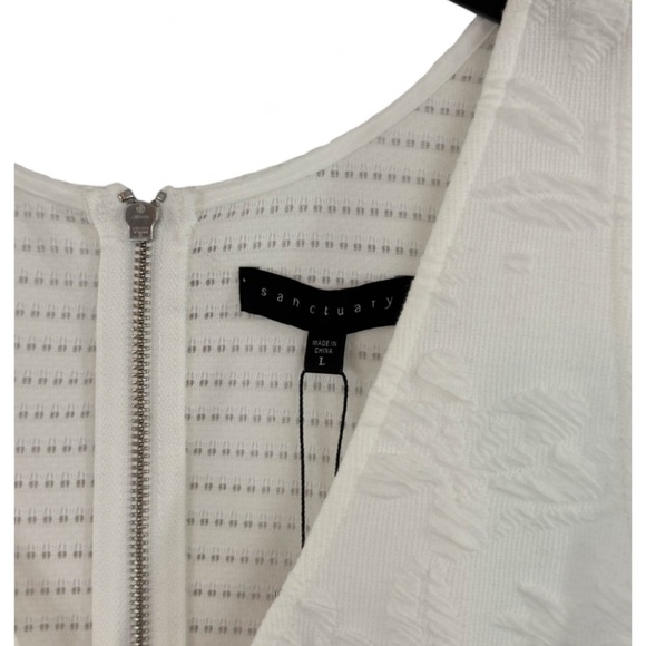 Sanctuary - Spring Fit & Flare Dress - White - New With Tag - Picture 7 of 16